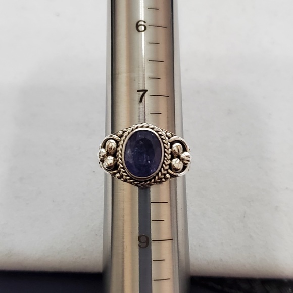 Artisan Rough Cut Tanzanite In SS Ring Sz 8 (NWOT) New Without Tags - Picture 15 of 16